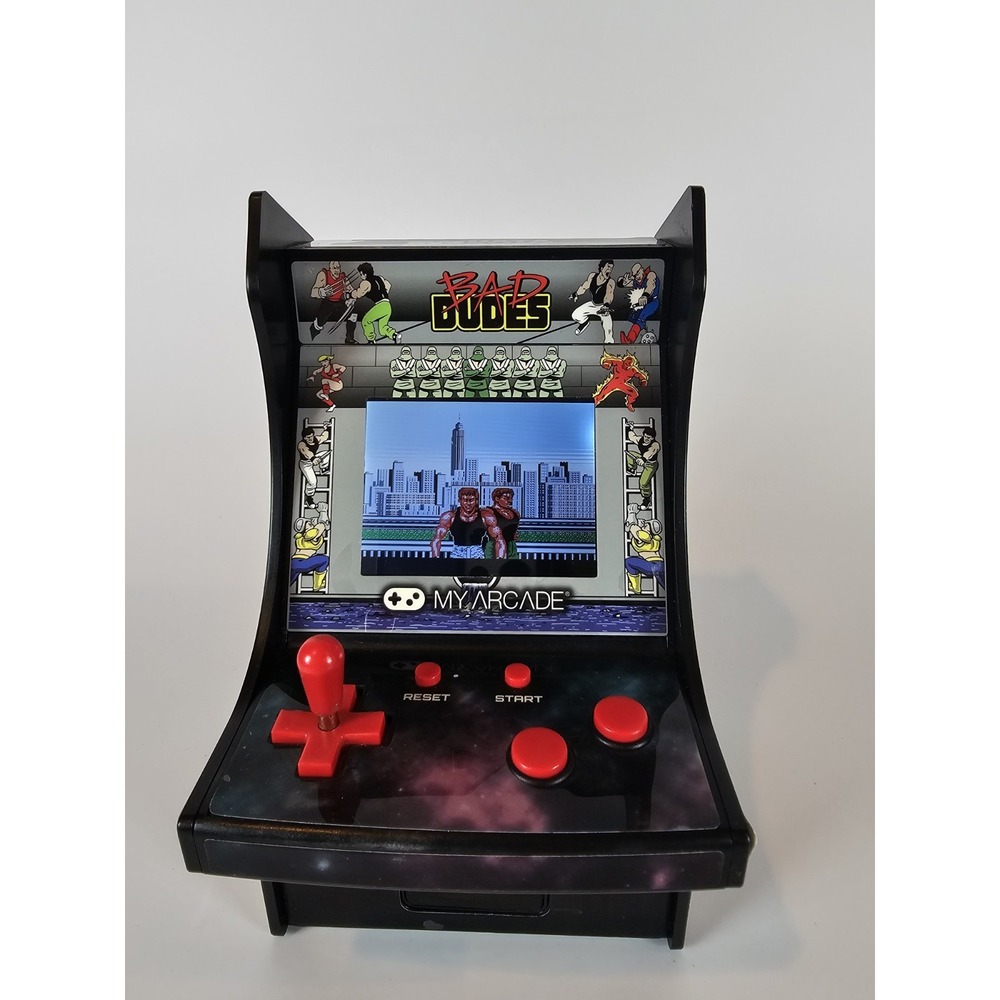 My Arcade Bad Dudes Micro Player Mini Arcade Cabinet Machine Tested Works
